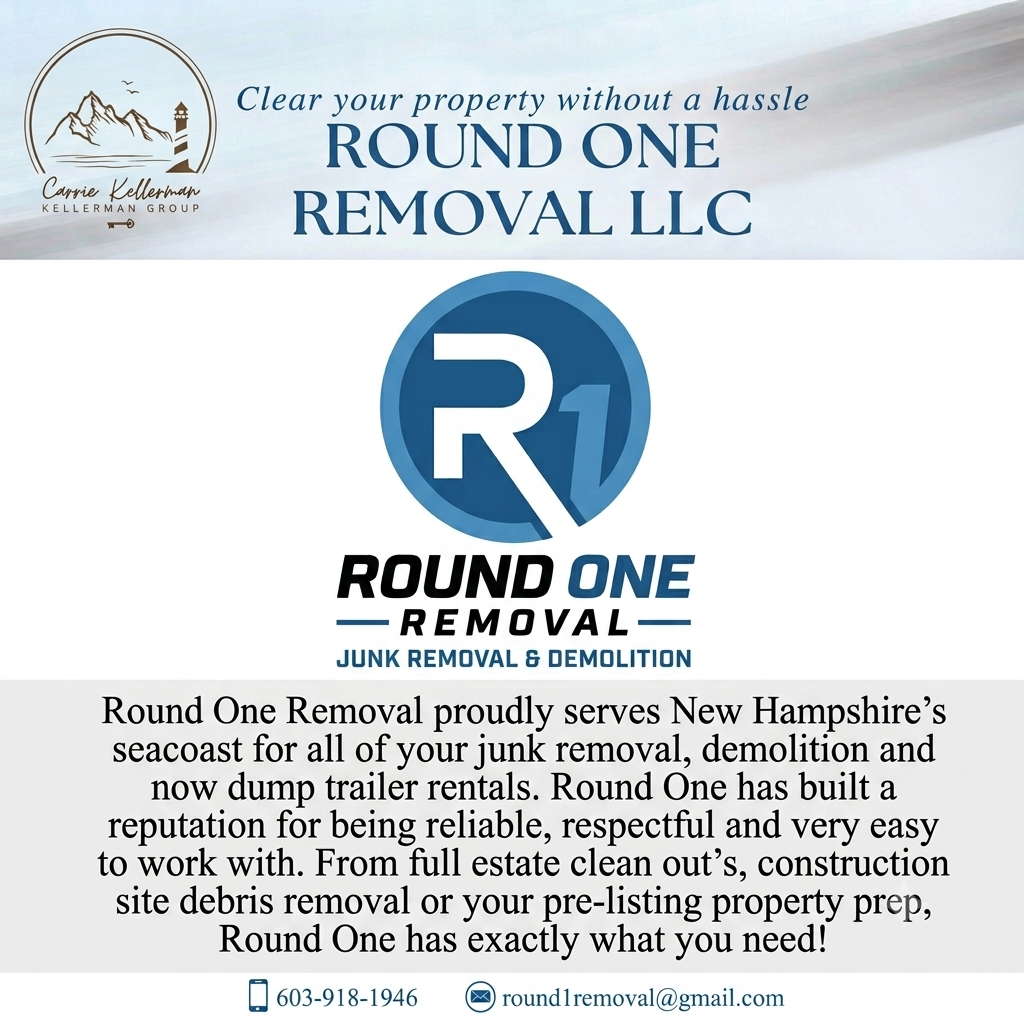 Round One Removal featured by Kellerman Group for junk removal, demolition and dump trailer rentals